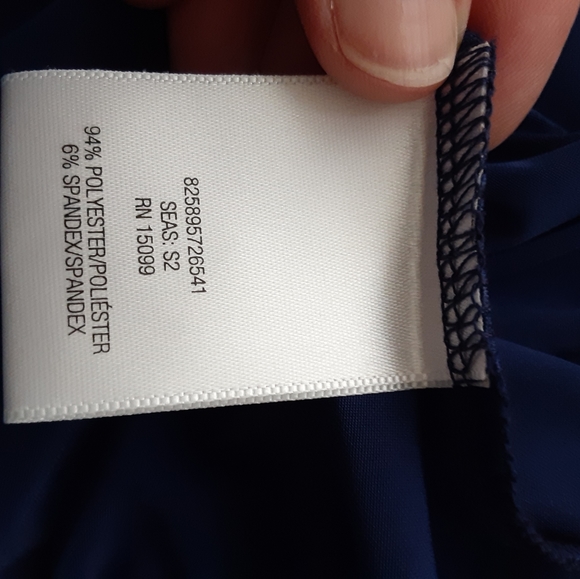 Apostrophe Drap Front Blouse Tank, Size M - Picture 7 of 7